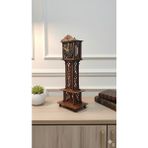 HDF Kişiye Özel Isim Yazılı Masif Ahşap Masa Saati - Lazer Kesim Dekoratif Hediyelik (45X15 Cm)