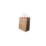 HDF PAZARLAMA Kraft Kağıt Hediye Poşeti/çantası 25x12x31 25 Adet Çizgili Renkli Desen