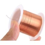 Hdg 0,15 mm Emaye Bobin Teli 50 Metre - Makaraya Sarılı Emaye Kaplı Bakır Tel - 1 adet