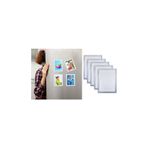 Hdg 10 Adet Mıknatıslı Şömiz Manyetik Resim Çerçeve Şeffaf Magnet Şömiz Dosya 10X15 Cm - Gri Kenarlı