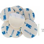 Hdg 3m Yapışkanlı Çift Taraflı Bant Beyaz Yuvarlak- 3 cm Çap -1 mm Et Kalınlığı - 500 Adet