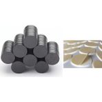 Hdg Beyaz Köpük Yapışkanlı Yuvarlak Mıknatıs, Çok Amaçlı, Süsleme Mıknatısı, Ferrit Magnet -Kokulu Taş-Nişan Mıknatısı - 50 Adet - 25x3 - Siyah