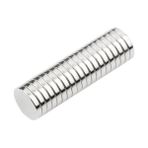 Hdg Çap 18MM x Kalınlık 2mm Yuvarlak Güçlü Neodyum Magnet Mıknatıs - 1 Adet - Gümüş