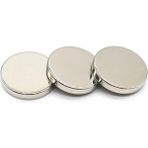 Hdg Çok Güçlü Neodyum Mıknatıs Yuvarlak Disk 30X5 mm - 1 Adet - Gümüş