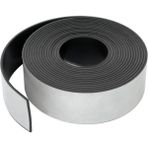 Hdg Geniş ve Kalın Yapışkanlı Şerit Mıknatıs Magnet Genişlik 5 cm - Kalınlık 2,2 mm - 2 metre - Siyah