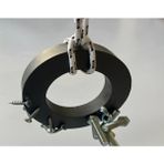 Hdg Inşaat Şantiye Çivi Vida Toplama Mıknatısı - Metal Toplayıcı Halatlı Güçlü Halka Mıknatıs 100 x 60 x 20 - 1 Adet - Siyah