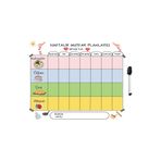 Hdg Manyetik Mıknatıslı Haftalık Menü Planlayıcı Magnet Mıknatıslı Yazı Tahtası 30x33 cm +1 kalem