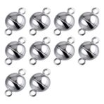 Hdg Mıknatıslı Klips Takı Bileklik Kolye Kapama Aparatı 8 mm Çap Seçenekli Metal Malzeme - 5 set