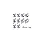 Hdg Mıknatıslı Klips Takı Bileklik Kolye Takı Kapama Aparat 10 mm Çap - 20 set
