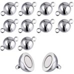 Hdg Mıknatıslı Klips Takı Bileklik Kolye Takı Kapama Aparatı 8 mm Çap- Seçenekli - 20 set