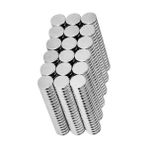 Hdg Mini Neodyum Mıknatıs Magnet Yuvarlak Çap:6x1,5 mm - 10 Adet - Gümüş
