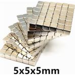 Hdg Neocube 5mm Küp Mıknatıs 216 Parça Neodyum Mıknatıs Hobi Seti - Büyük Boy Küp 5X5X5 mm - 1 Adet - Gümüş