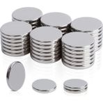 Hdg Neodyum Mıknatıs Dekoratif Magnet Güçlü Çekim 12 x 1.5 mm - 100 Adet - Gümüş