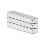 Hdg Neodyum Mıknatıs Dekoratif Magnet Güçlü Çekim 20 x 5 x 3 mm - 100 Adet - Gümüş