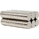 Hdg Neodyum Mıknatıs Magnet Güçlü Çekim Yuvarlak - 20 Adet - 12x3 mm - Gümüş