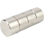 Hdg Neodyum Mıknatıs Magnet Güçlü Çekim Yuvarlak - 25x10 mm - Gümüş - 1 Adet