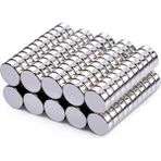 Hdg Neodyum Mıknatıs Magnet Güçlü Çekim Yuvarlak - 50 Adet - 12x3 mm - Gümüş