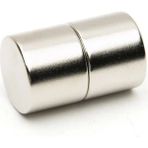 Hdg Neodyum Mıknatıs Magnet Silindir 20X20 mm ( 2 cm Çap - 2 cm Kalınlık ) - 5 Adet - Gümüş
