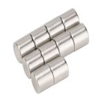 Hdg Silindir Neodyum Mıknatıs Magnet Çap 10 MM-KALINLIK10 mm - 2 Adet - Gümüş