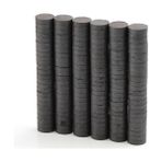Hdg Siyah Mıknatıs Yuvarlak Ferrit Mıknatıs - Çok Amaçlı Süsleme Mıknatısı - 1000 Adet - 15x3 mm