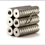Hdg Yuvarlak Havşa Delikli Neodyum Mıknatıs Magnet - D15X5 mm D10/D5,5 Vida Atılabilir - 10 Adet - Gümüş