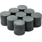 Hdg Yuvarlak Mıknatıs Siyah Süsleme Mıknatısı 15X3 mm Ferrit Süs Magnet - 500 Adet