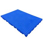 HDIJDY Plastik Paletler, Su Geçirmez Depolama Hafif Izgara Pedi, Nefes Alan Zemin Rafları Tepsisi, Garaj Bodrum için Depo Pet Pedi, İstiflenmesi Kolay, 5 adet 100x80x5cm