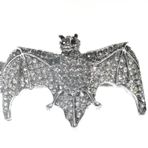 Hdmarketim 5499 Otantik Swarovski Taşlı Yarasa Kelepçe Metal Bileklik