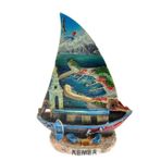 Hdmarketim 5921 Antalya Kemer Temalı Dekoratif Polyester Gemi Biblo