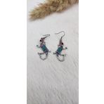Hdmarketim Swarovski Taşlı Kertengele Temalı Gri Küpe