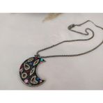 Hdmarketim Swarovski Taşlı Moda Tasarım Ay Model Kolye