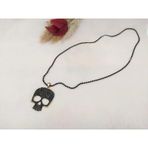 Hdmarketim Swarovski Taşlı Punisher Kurukafa Tema Tasarım Kolye