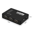 Hdmi Çoklayıcı Çoğaltıcı Switch 5 Port Kumandalı Ir Alıcılı Siyah