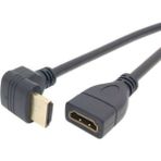 HDMI Dişi Erkek Uzatma 90 Derece Dirsek Kablosu 0.5 Metre