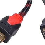 HDMI Kablo, 1,5 Metre, Örgülü, Siyah-Kırmızı
