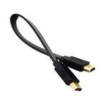 HDMI Kablo 30 cm Kısa HDMI Kablo Altın Uçlu Full Hd 4K 3D LCD LED Ps3 Uydu Receiver Monitör Kablosu - Siyah