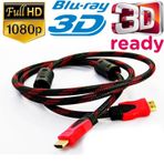 Hdmi Kablo Altın Uçlu Hasır Ip Örgülü 3D Full Hd Hdmi 1 5 Metre