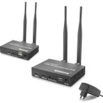 Hdmi Kvm Kablosuz Extender Loop-Out 1080P 300 M Siyah Hdx1443