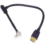 HDMI ŞASE KABLOLU (MİNİ HD'LER İÇİN KIRILAN UÇ) 16 PİNLİ