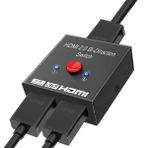 HDMI Splitter 2'si 1 arada Out 4K 60hz HDMI Switch 2'si 1 arada Out, HDMI Switcher 2'si 1 arada Out, PS4/Xbox One/Fire TV/Apple TV, HD TV Aksesuarları, Güç Gerektirmez