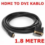 Hdmi to Dvi Görüntü Ses Kablo 1.8 Mt Bağlantı Kablosu TV LCD LED