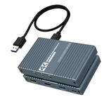 HDMI to USB 3.0 Video Capture Kartı Ses ve Görüntü Yakalama | 4K 60FPS Görüntü Aktarma,Mikser Kulaklık Mikrofon Girişli, PS3 PS4 PS5 Xbox, Windows OS ve OS X ile Uyumlu Yayın Kayıt Cihazı, ZR1284, Gri