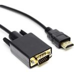 HDMI To VGA 1.8m Aktif Dijital - Analog, Full Hd,tak Çalıştır Dönüştürücü Kablo