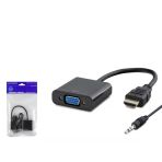 Hdmı To Vga Çevirici Ses Çıkışlı 5V Güç Girişli Ps4 Uyumlu Hadron Hdx7806