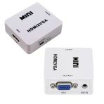 Hdmı To Vga+ses Dönüştürücü Çevirici İle Hdtv Projektörü Hdmı 2 Vga Dönüştürücü