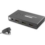 Hdmi Usb Kvm Switch 2 Port Hdmi 4 Port Usb Dahili Kablolu - Siyah Hdx1373
