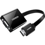 HDMI VGA Kablo Adaptörü 1080P Üzerinde Hdtv Aktif Ses Aktarımı Konverterkabel Pc Laptop Için, Chrome - Standart