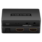 HDSUNWSTD HDMI ses çıkarıcı ayırıcı hdmi - hdmi 3,5 mm ses adaptörü dönüştürücü, Spdif çıkışlı 1080P 3D PS4 Fire Stick Blu-Ray oynatıcı vb. ile uyumludur.