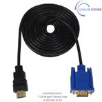 Hdtv Hdmı Altın Erkek - Vga Erkek 15pın Adaptör Kablosu 6ft 1.8m 1080p Yurt Dışından
