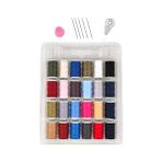 HDY Store Ceysa Store Dikiş Nakış Kiti, 24 Adet Dikiş Ipi Seti, 5 Adet Dikiş Iğnesi, Ip Geçirici, Yüksük, Iplik Seti (Set-1)